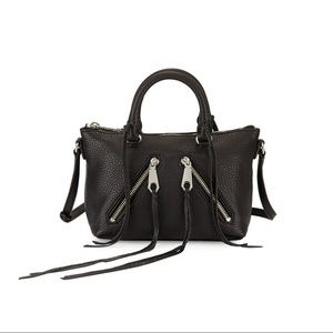 REBECCA MINKOFF MICRO MOTO SATCHEL CROSSBODY BAG